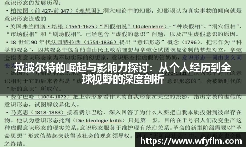 拉波尔特的崛起与影响力探讨：从个人经历到全球视野的深度剖析